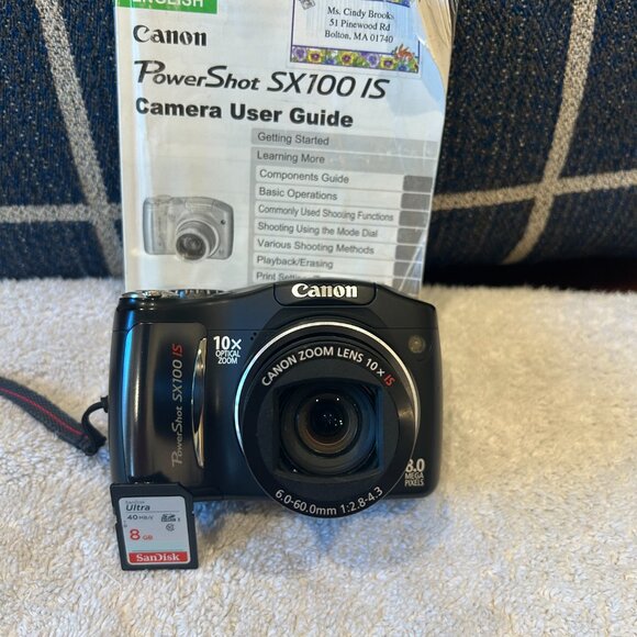 Canon PowerShot SX100 IS Digital Camera 8.0 MP TESTED WORKS! - Picture 8 of 9